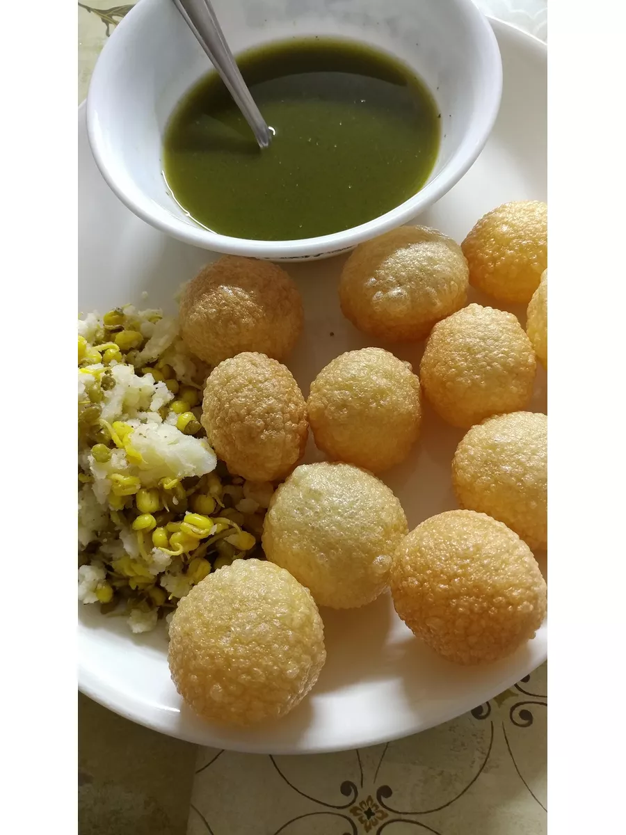 Шарики из теста Пани Пури (PANI PURI) с начинкой и соусом Bikano 176986205  купить в интернет-магазине Wildberries