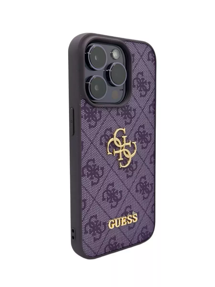 Чехол на iPhone 14 Pro Max из экокожи PU leather GUESS 177047596 купить в  интернет-магазине Wildberries