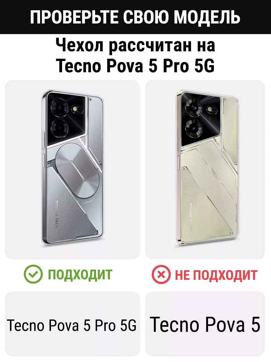 Чехол на Tecno Pova 5 Pro 5G Tecno 177051059 купить за 307 ₽ в  интернет-магазине Wildberries