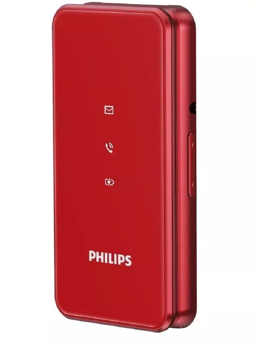 Мобильный телефон раскладушка Xenium E2601 Red кнопочный Philips 177055623  купить за 2 977 ₽ в интернет-магазине Wildberries