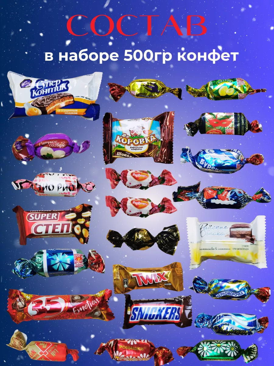 Sweet Bomb Набор сладостей сладкий подарок на новый год 2024 для детей