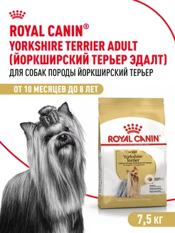 Корм сухой для породы Йоркширский Терьер от 10 мес,7.5 кг ROYAL CANIN 177148048 купить за 5 771 ₽ в интернет-магазине Wildberries