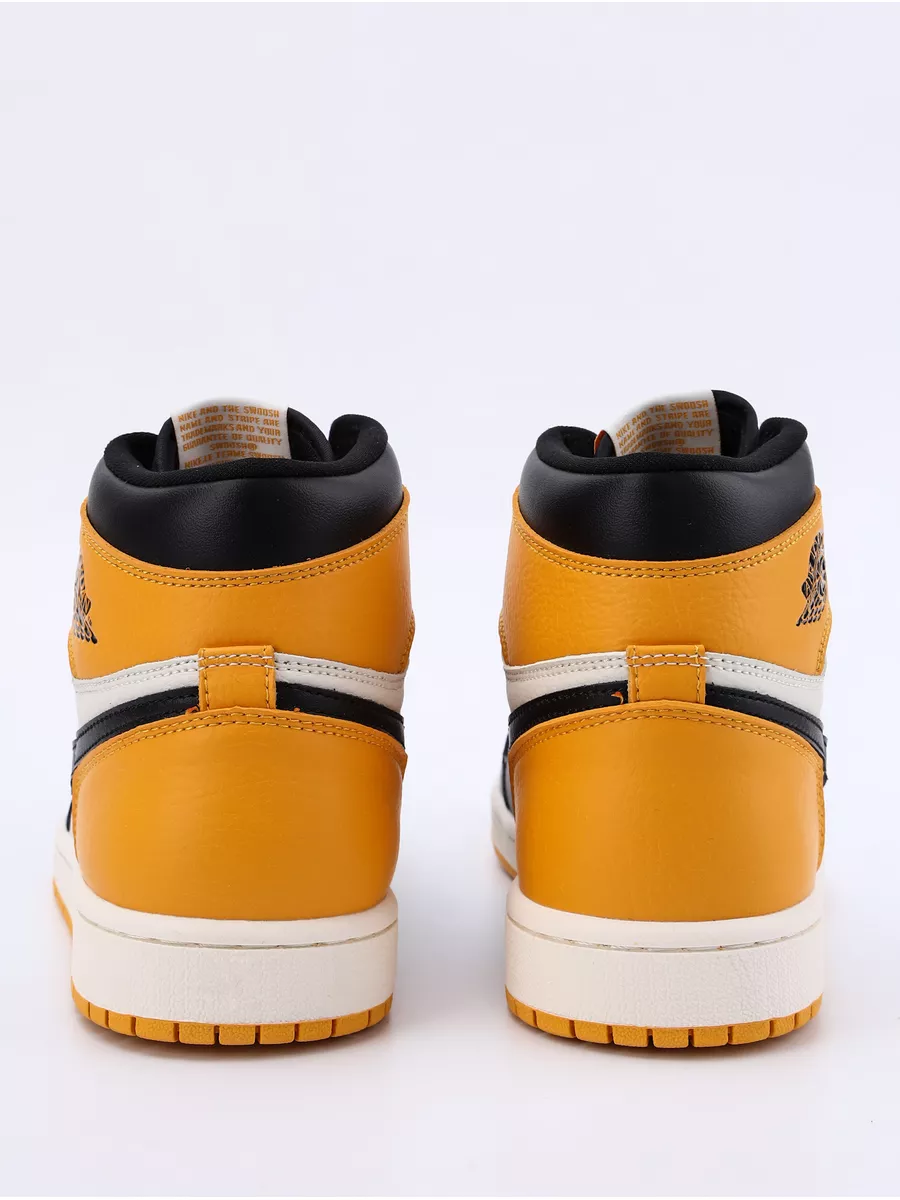 Retro jordan 1 yellow and black online