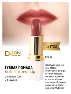 Увлажняющая помада для губ, питательная Soft Natural Dilon 177162401 купить за 225 ₽ в интернет-магазине Wildberries