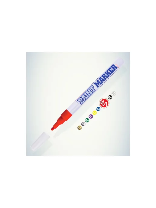 MunHwa Маркер-краска Slim для промышленной маркировки, красный, фото 2