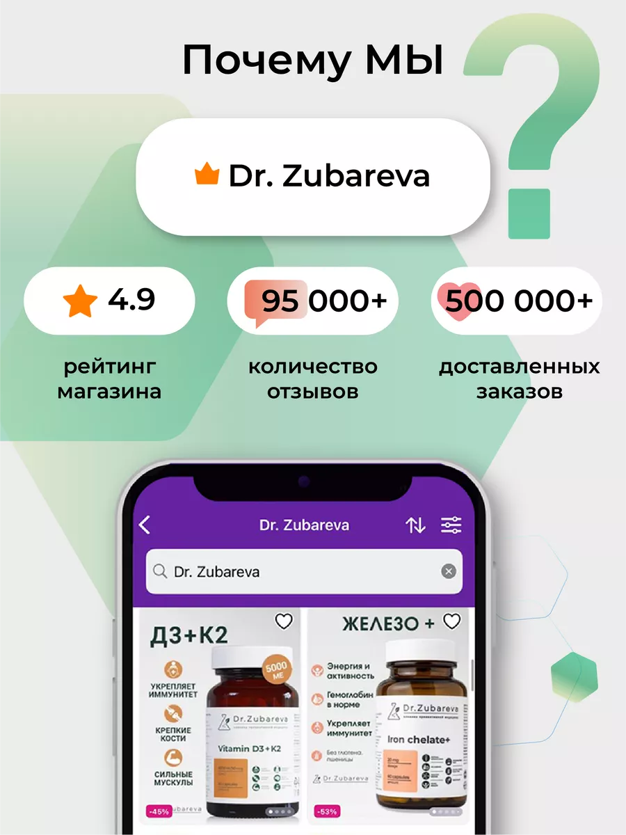 Цинк хелат zinc Dr. Zubareva 177197707 купить за 835 ₽ в интернет-магазине  Wildberries