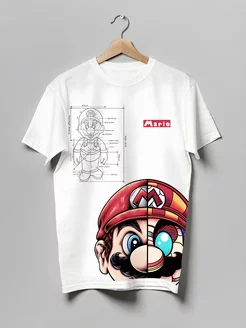 Футболка Mario Bros Super Марио Видеоигра Nuobi my Style 177214804 купить за 821 ₽ в интернет-магазине Wildberries