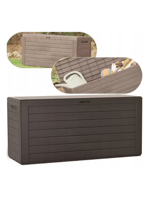 Prosperplast Пластиковый сундук ящик WOODEBOX 190 л для хранения, 280 л, фото 8