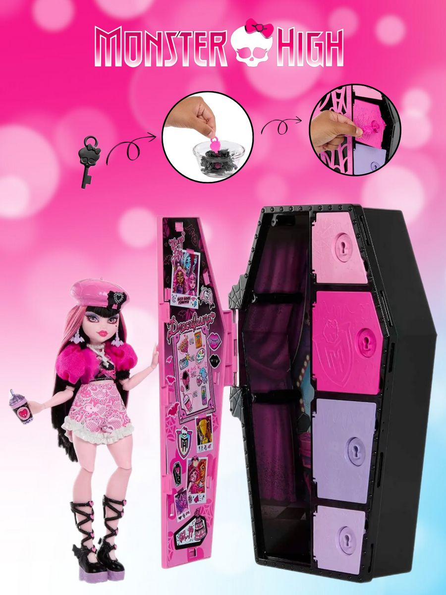 Кукла Монстер Хай Дракулаура HKY60 Monster High 177222001 купить в  интернет-магазине Wildberries