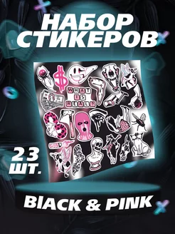 Наклейки на чехол Black Pink эмо Российская Фабрика Виниловых Наклеек 177235824 купить за 255 ₽ в интернет-магазине Wildberries