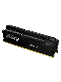 Модуль памяти FURY Beast Black DDR5,2х16 ГБ,DIMM Kingston 177247837 купить за 12 321 ₽ в интернет-магазине Wildberries