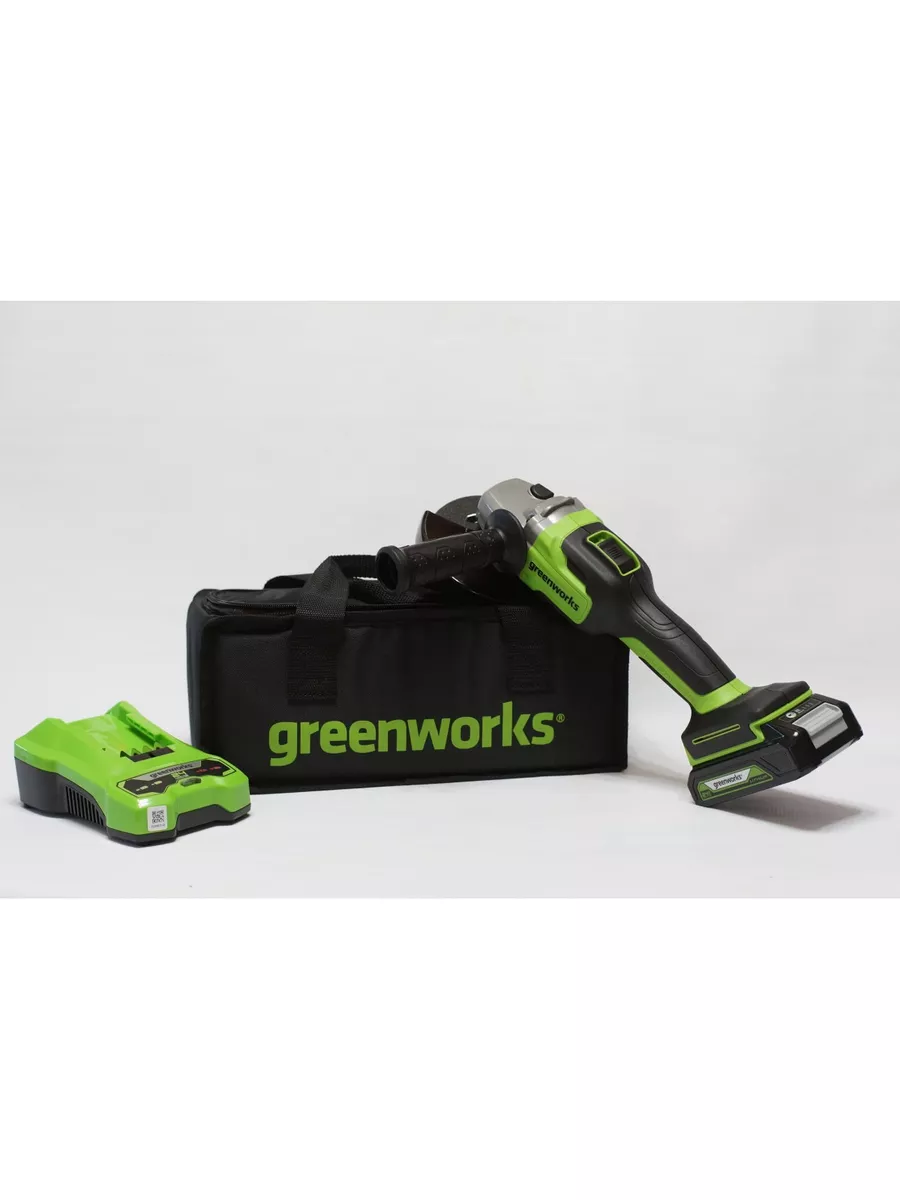 Машина шлифовальная угловая GD24AG 24V GreenWorks 177251591 купить в  интернет-магазине Wildberries