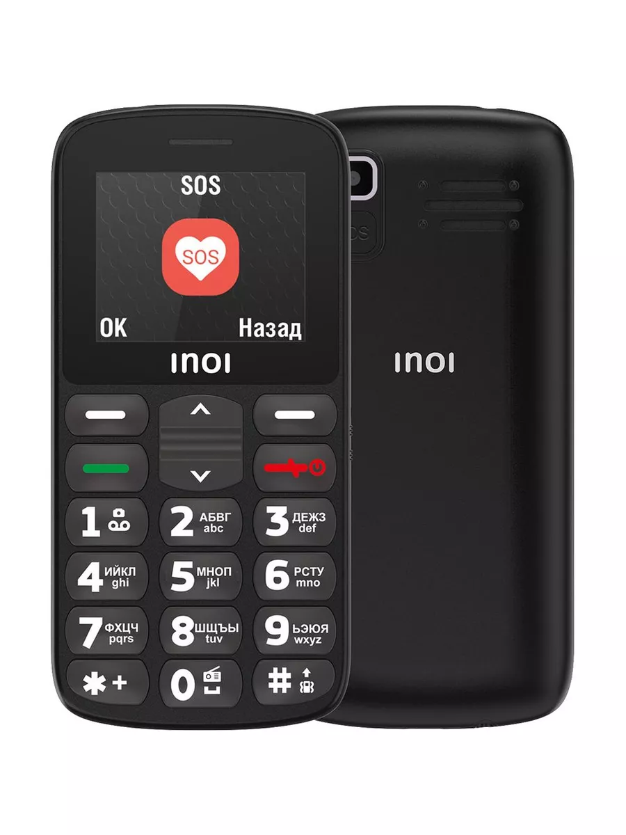 Мобильный телефон INOI 107B Black INOI 177256000 купить в интернет-магазине  Wildberries