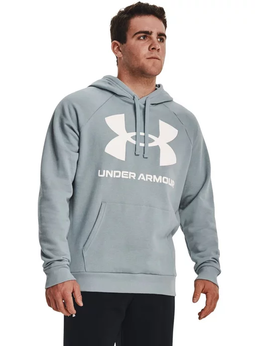 Under armour big clearance logo hoodie