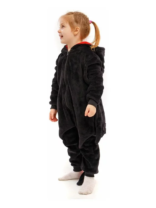 KIGURUMISALE Кигуруми для детей дракон беззубик, черный, фото 2