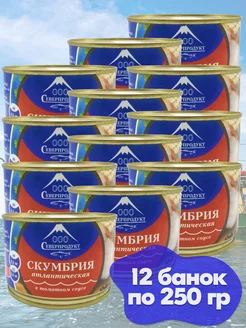 Скумбрия в томатном соусе 12* 250 гр Северпродукт 177327289 купить за 736 ₽ в интернет-магазине Wildberries