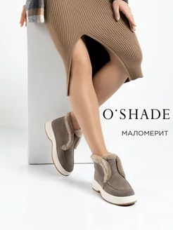 Ботинки женские зимние замшевые O`SHADE 177340344 купить за 3 101 ₽ в интернет-магазине Wildberries