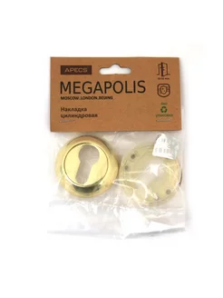 Накладки на цилиндр Megapolis DP-C-0802-G Apecs 177376154 купить за 338 ₽ в интернет-магазине Wildberries