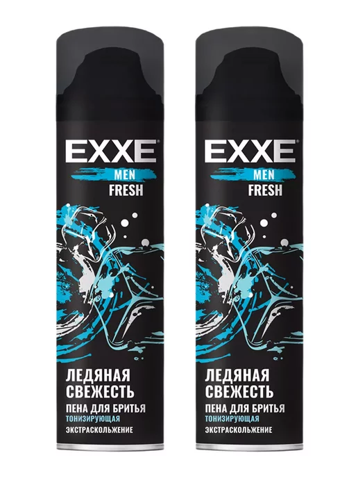 EXXE Пена для бритья тонизирующая Fresh 2х200мл, 200 мл, фото 2