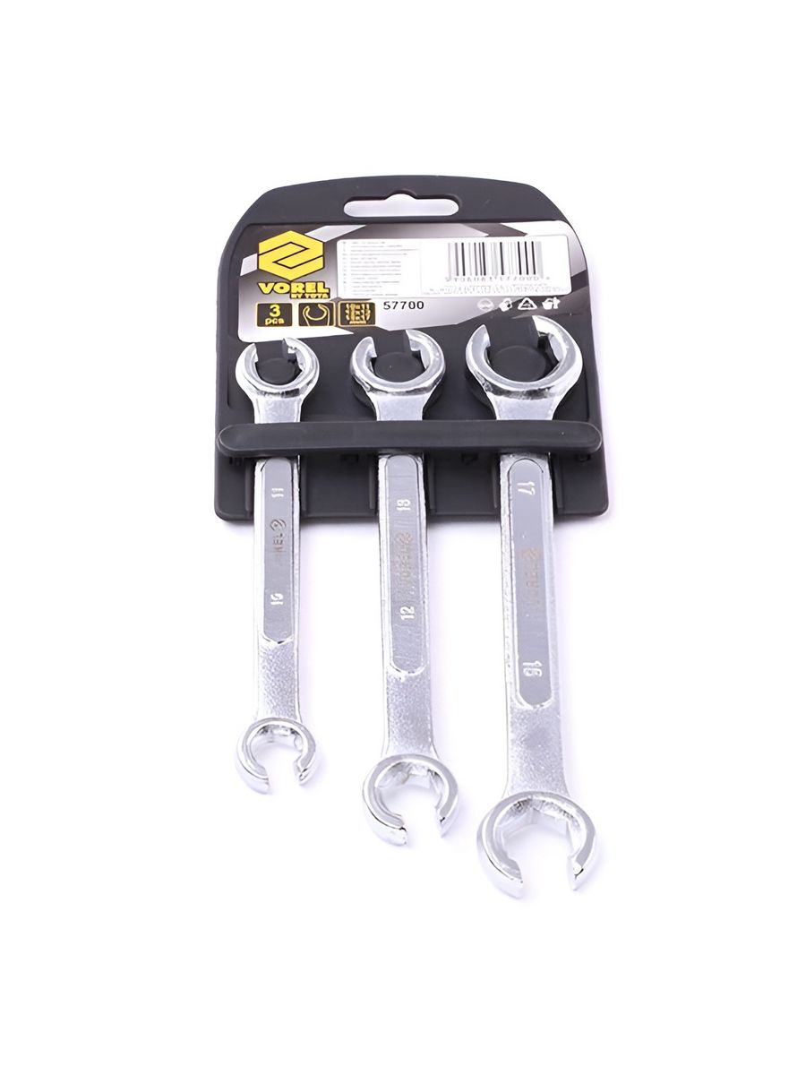 Набор ключей для тормозных трубок Vorel, 10-17 мм, 57700. Vorel 82001. 15113 Vorel. 07512 Vorel.