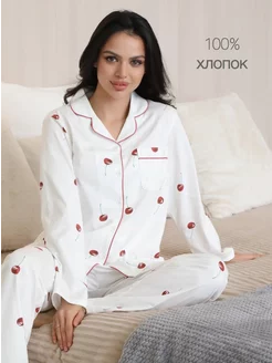 Пижама хлопок SILK MOOD 177438472 купить за 1 664 ₽ в интернет-магазине Wildberries