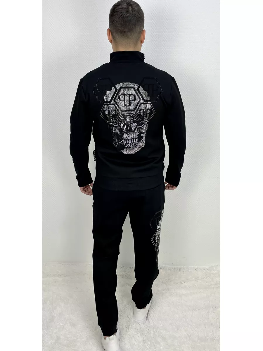 Костюм спортивный на молнии с логотипом PHILIPP PLEIN PHILIPP PLEIN  177457115 купить за 9 895 ₽ в интернет-магазине Wildberries