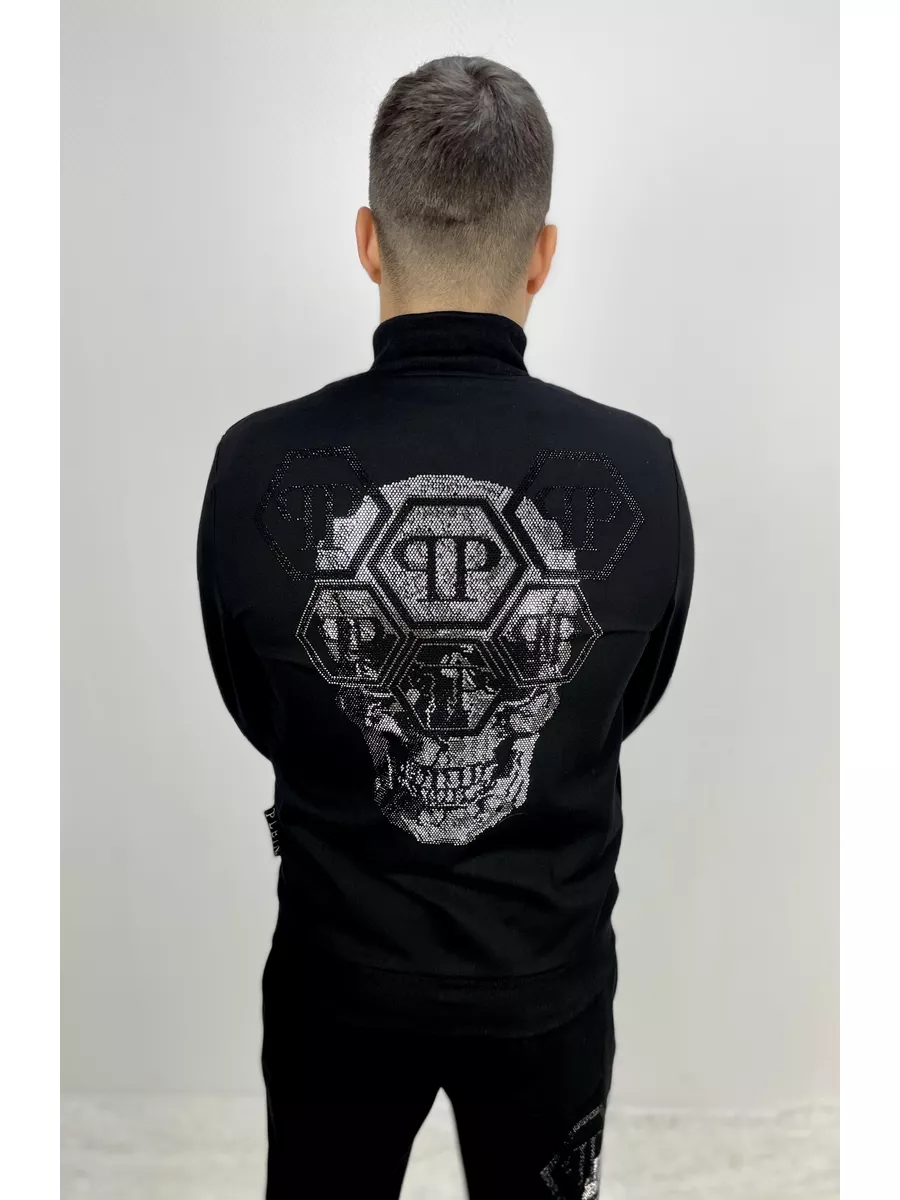 Костюм спортивный на молнии с логотипом PHILIPP PLEIN PHILIPP PLEIN  177457115 купить за 9 895 ₽ в интернет-магазине Wildberries