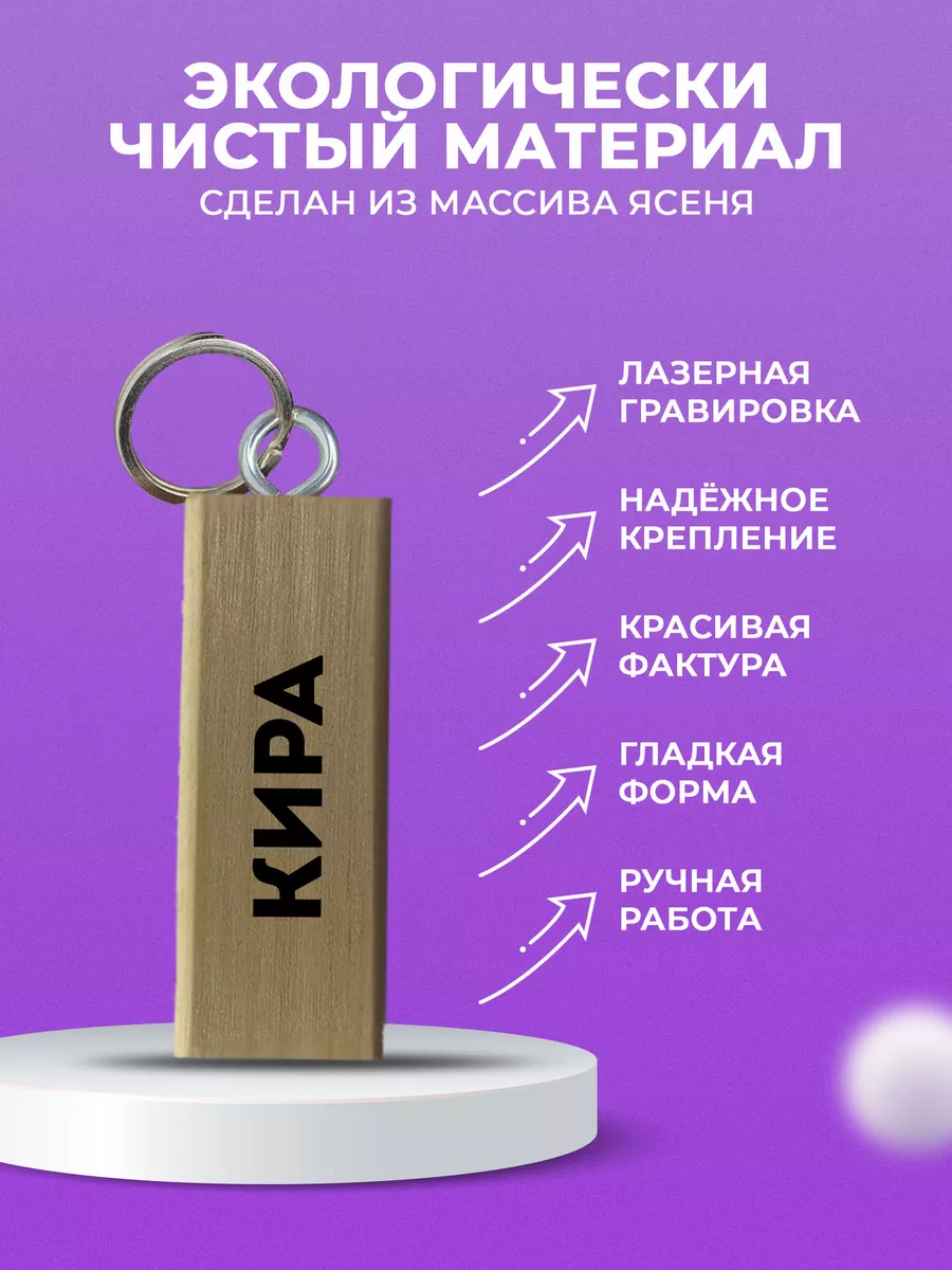 Брелок для ключей женский с именем Кира CHARMWOOD 177477774 купить за 99 ₽  в интернет-магазине Wildberries