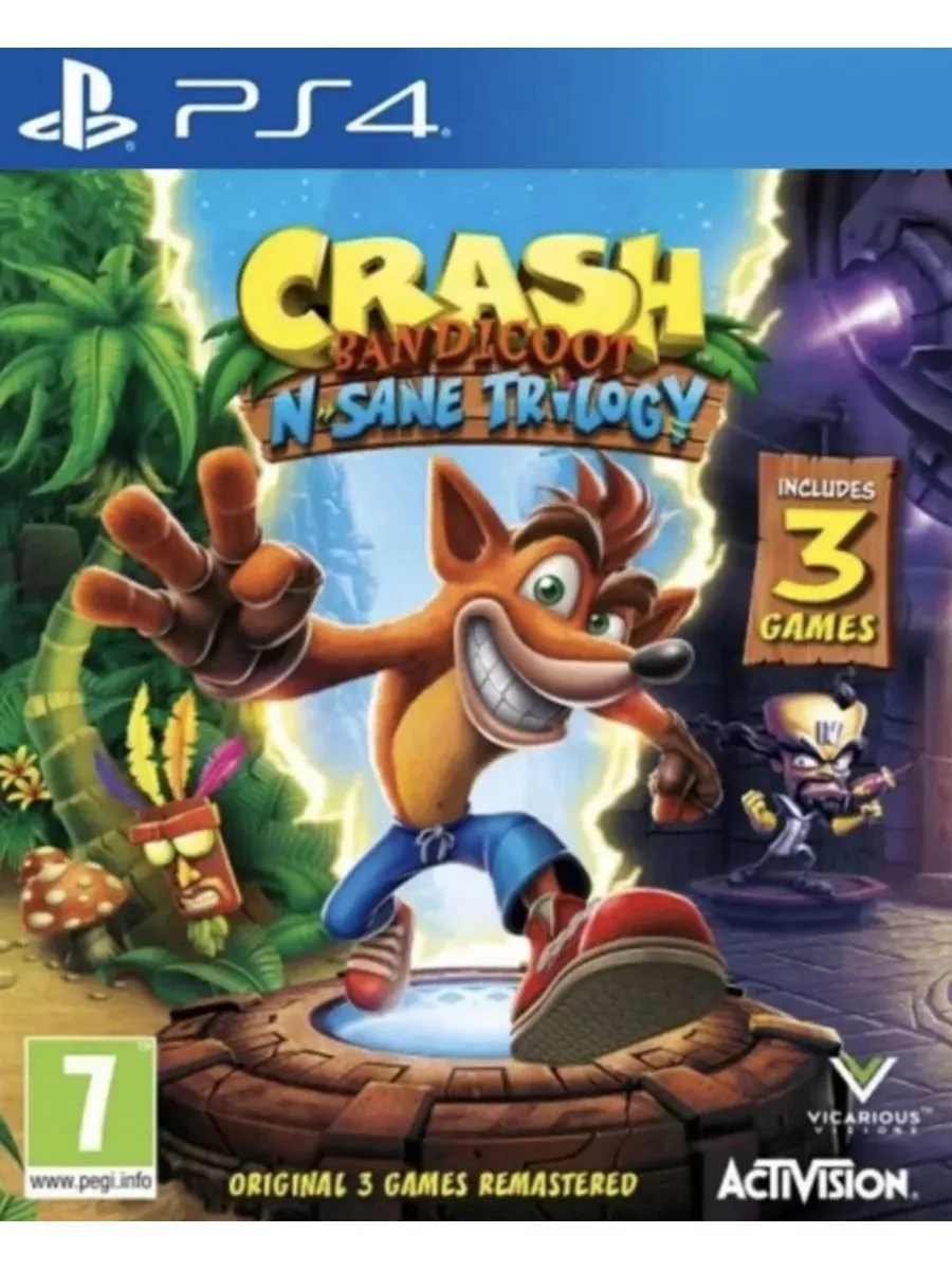 Игра Crash Bandicoot Trilogy для Sony Playstation PS4 PS5 Игра Крэш Бандикут  177507703 купить за 1 948 ₽ в интернет-магазине Wildberries