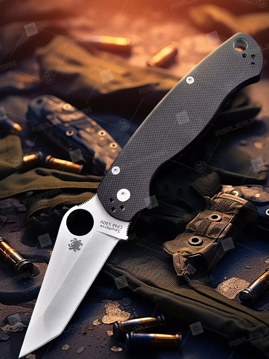 Складной нож Spyderco Military Dark Blue G, SV, C36GPDBL