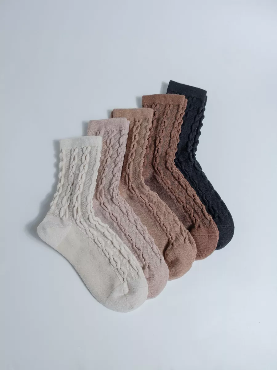 Cozy socks Носки теплые набор высокие 5 пар кашемир