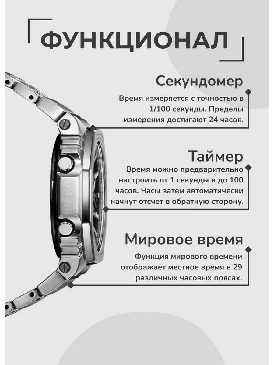 Оригинальные наручные часы CASIO G-Shock GM-B2100D-1A CASIO 177635351  купить в интернет-магазине Wildberries