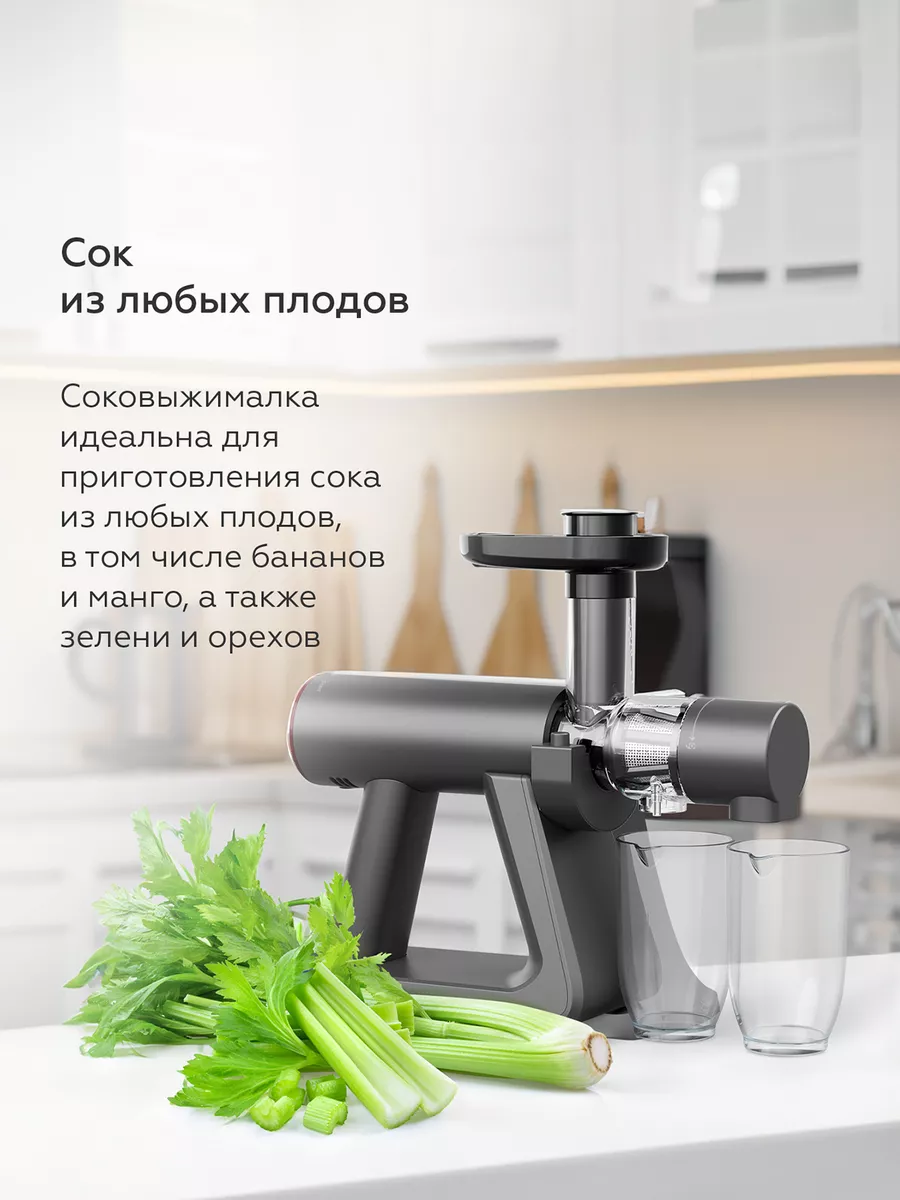 Соковыжималка шнековая J2002 Серая BQ 177648914 купить за 6 723 ₽ в  интернет-магазине Wildberries