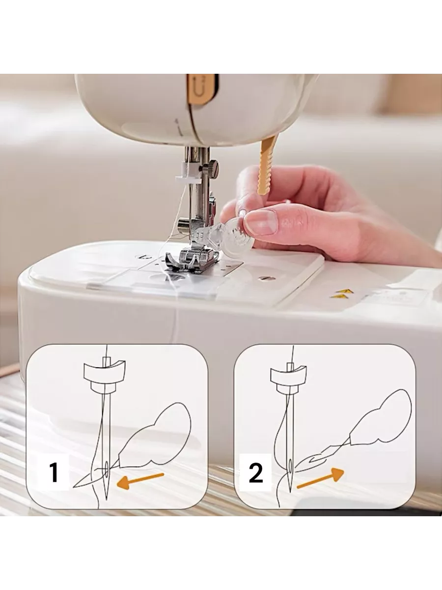 Компактная мини машинка M21 (latte) Buttefly Sewing 177657738 купить за 6  599 ₽ в интернет-магазине Wildberries