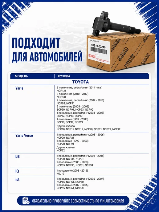 DENSO Катушка зажигания для авто Toyota Corolla, вариант, фото 3
