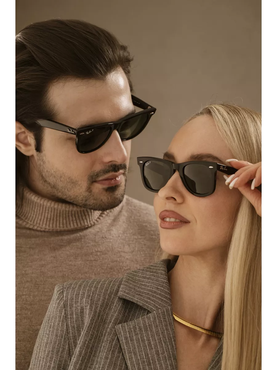 Солнцезащитные очки Ray-Ban Wayfarer 2140 901/58 50 Ray-Ban 177670731  купить за 5 387 ₽ в интернет-магазине Wildberries