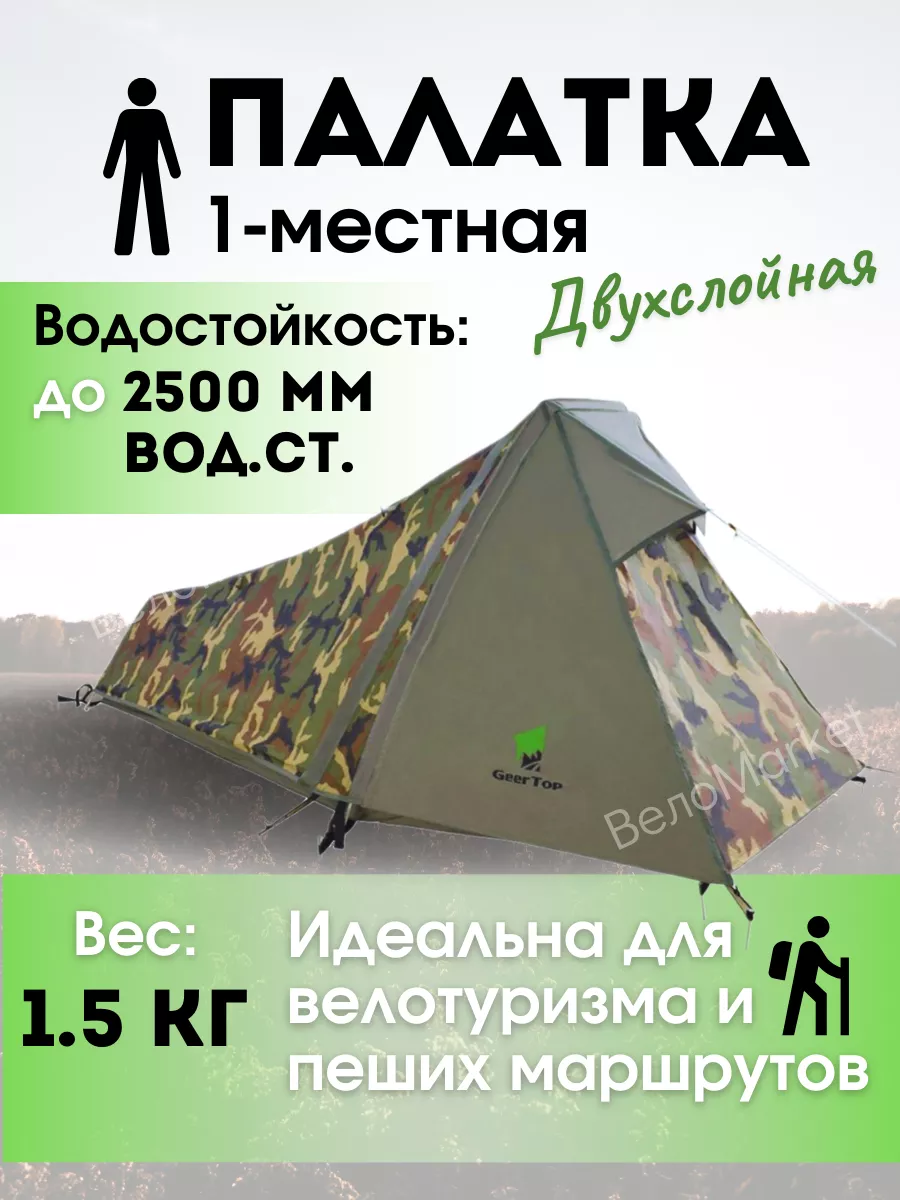 Палатка одноместная...