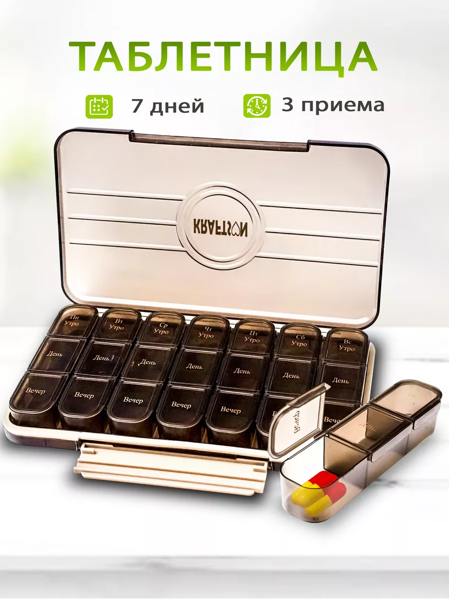 Таблетница на неделю VITA-BOX 177697077 купить за 1 178 ₽ в  интернет-магазине Wildberries