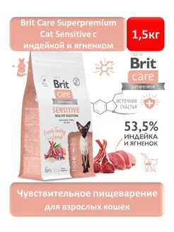 Brit Superpremium Care с индейкой и ягненком 1,5 кг Brit Care 177713983 купить за 1 642 ₽ в интернет-магазине Wildberries