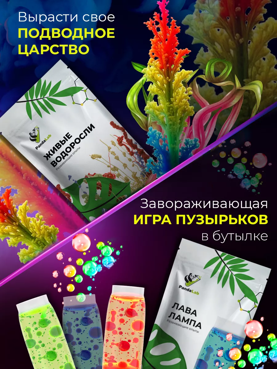 Набор опытов для детей 12 в 1 PandaLab 177776727 купить за 2 104 ₽ в  интернет-магазине Wildberries