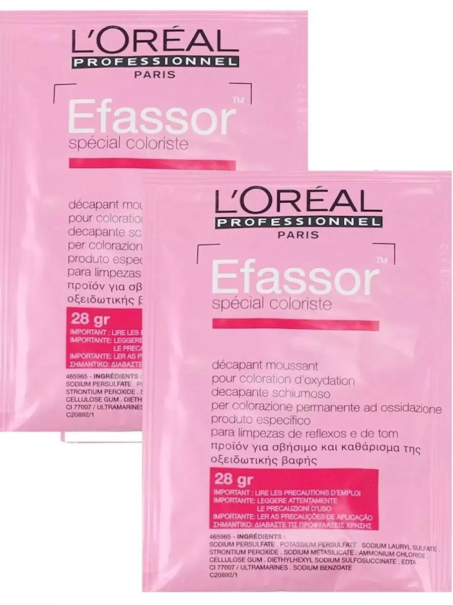 Loreal Efassor Пакетики с пудрой для декапирования