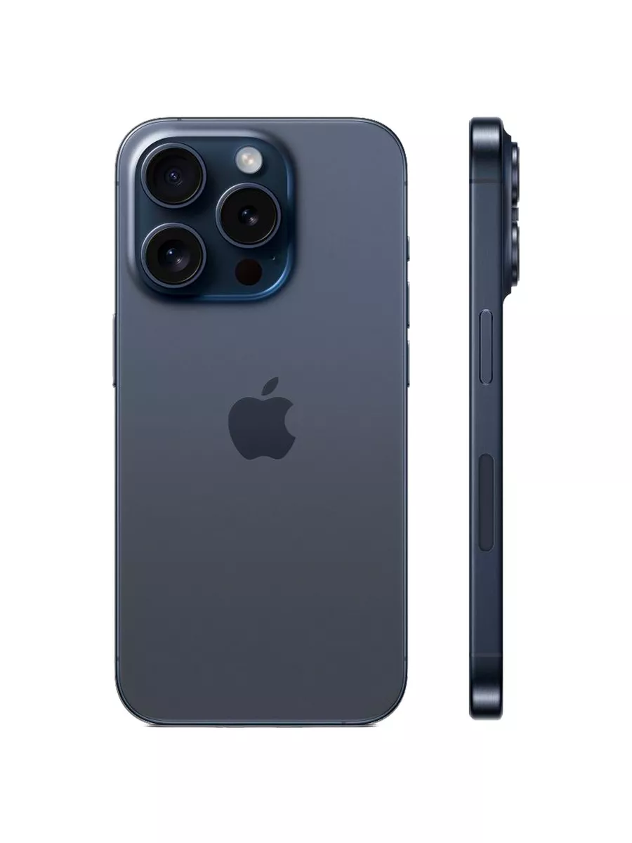 Смартфон iPhone 15 Pro 128ГБ Blue Titanium SIM+eSIM Apple 177819726 купить  за 104 236 ₽ в интернет-магазине Wildberries