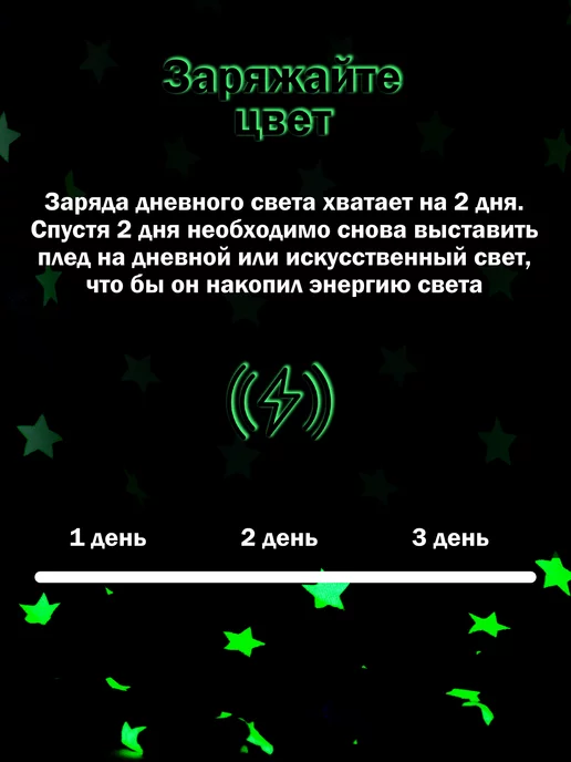 AMI Плед светящийся 130х200 детский флисовый, 130x200, фото 5