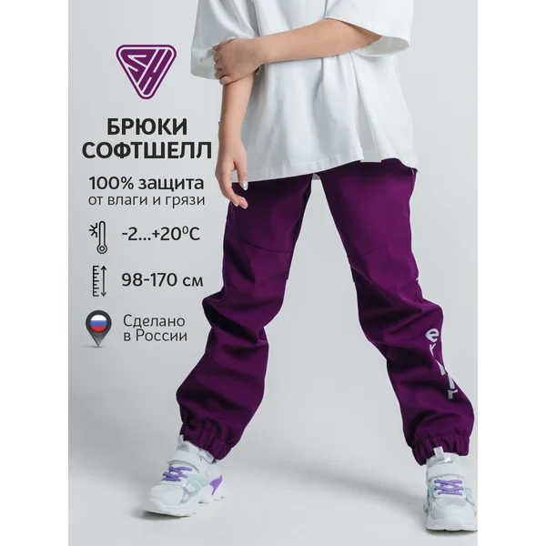 Штаны непромокаемые демисезонные софтшелл