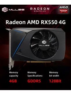 AMD Radeon RX 550 4Gb MLLSE 177843940 купить за 6 804 ₽ в интернет-магазине Wildberries