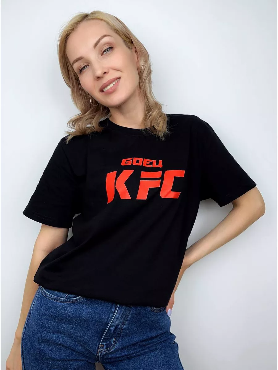 Футболка боец KFC принт черная футболка принт 177946160 купить за 796 ₽ в  интернет-магазине Wildberries