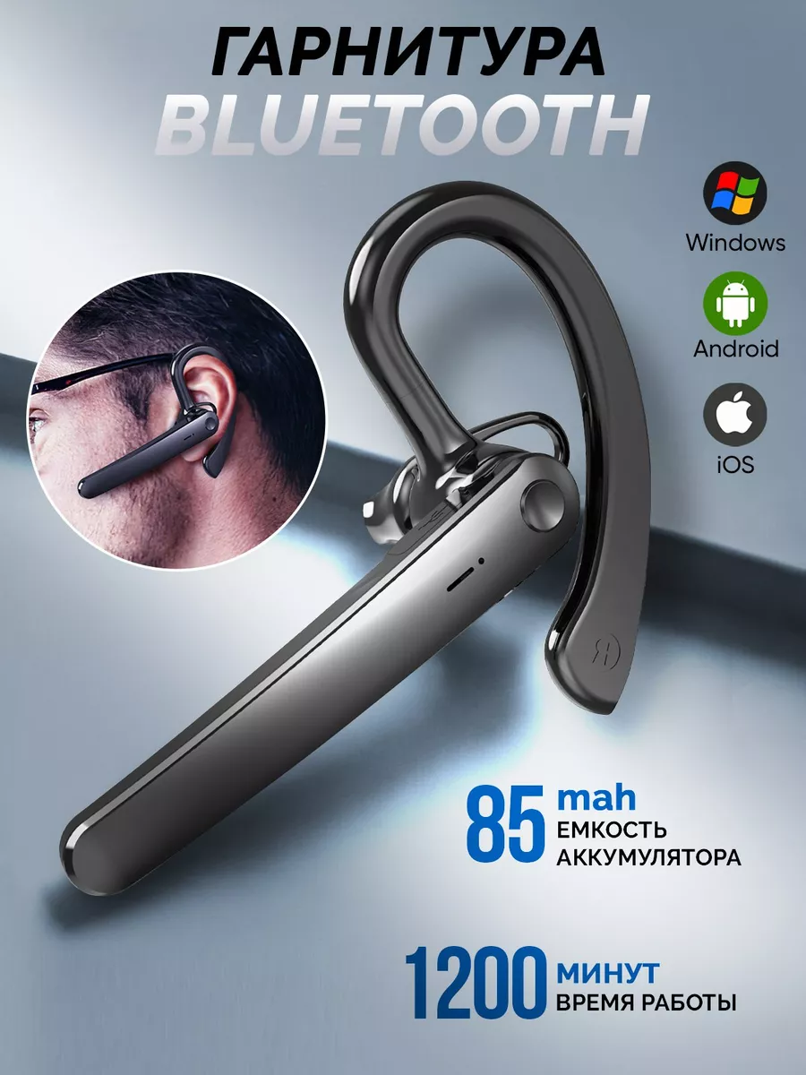 Беспроводная гарнитура Bluetooth Air5 с шумоподавленим VIBONCHA 177948583  купить в интернет-магазине Wildberries