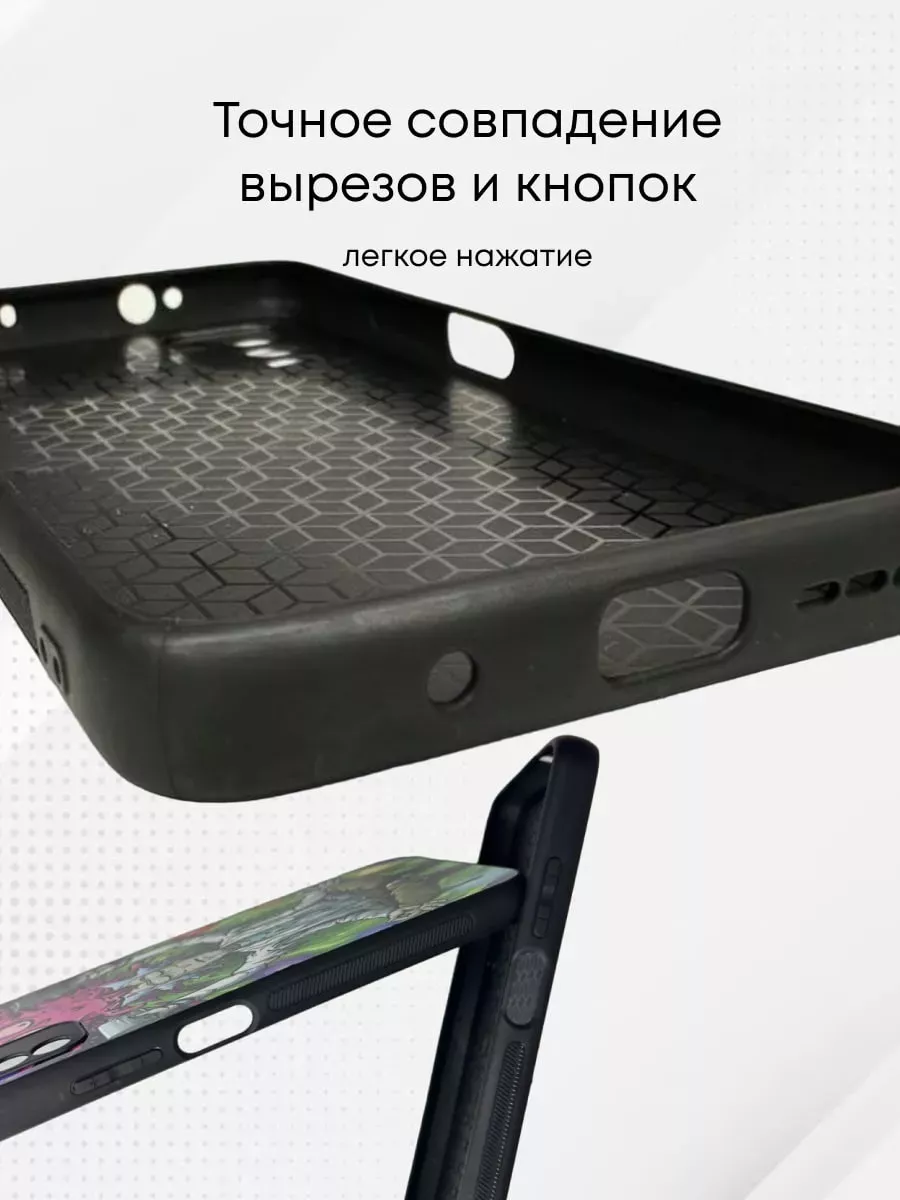 CaseFORyou Чехол силиконовый на iPhone 12 mini c принтом