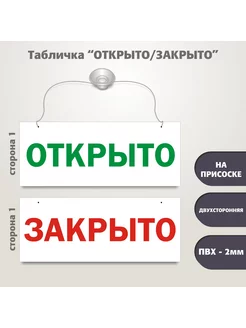 Табличка Открыто-Закрыто (на присоске) GeSteLL 178006783 купить за 278 ₽ в интернет-магазине Wildberries