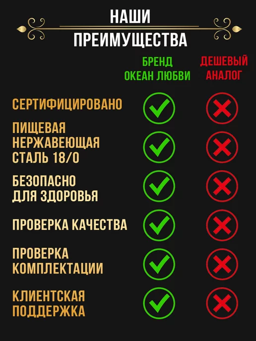 ОКЕАН ЛЮБВИ Premium подарочный набор столовых приборов 24 на 6 персон, серый, фото 2